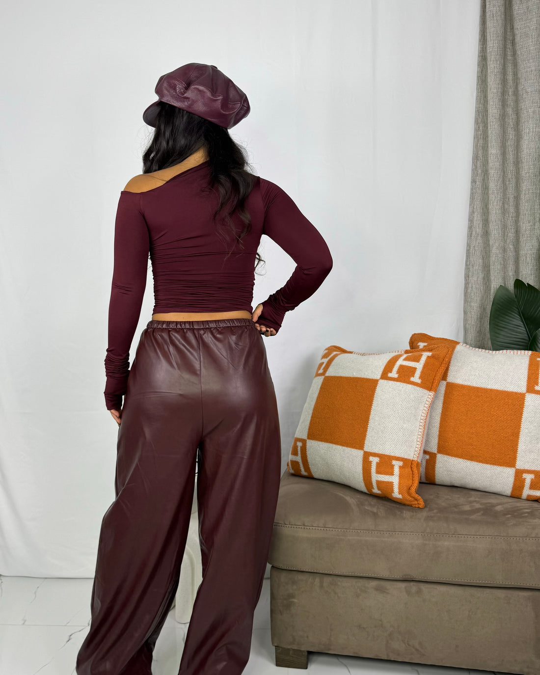 PANTALONE DARK CHERRY